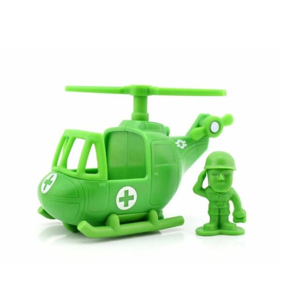 Disney Pixar Toy Story Minis - Green Sarge & Helicopter - NIB - Picture 1 of 4